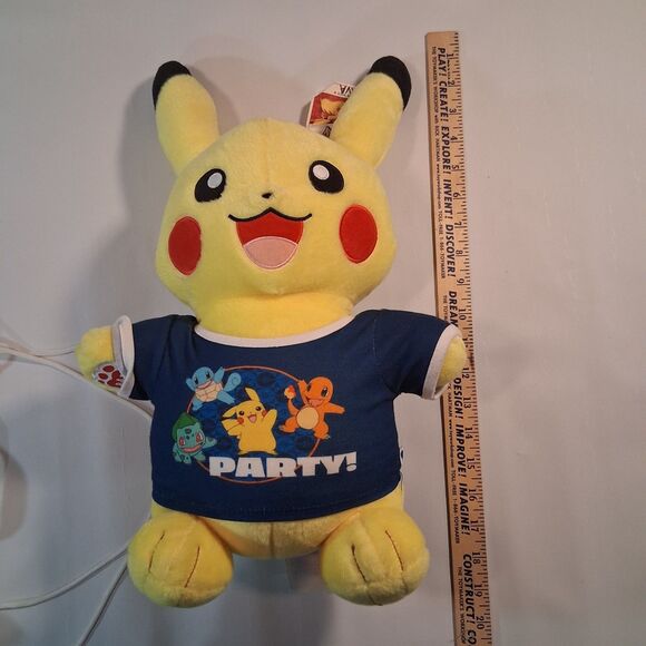 Talking Pokemon Pikachu Plush Build-A-Bear Nintendo VIDEO Backpack Accessories - Picture 11 of 12